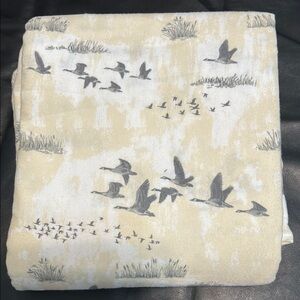 Eddie Bauer Flannel Sheet Set Twin Geese Flying Home